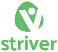 striver logo with name stacked